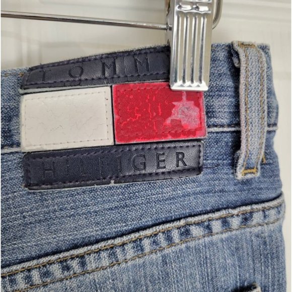 Vintage TOMMY HILFIGER Men's Size 30X30 Medium Wash Baggy Denim Carpenter Jeans - Picture 5 of 11